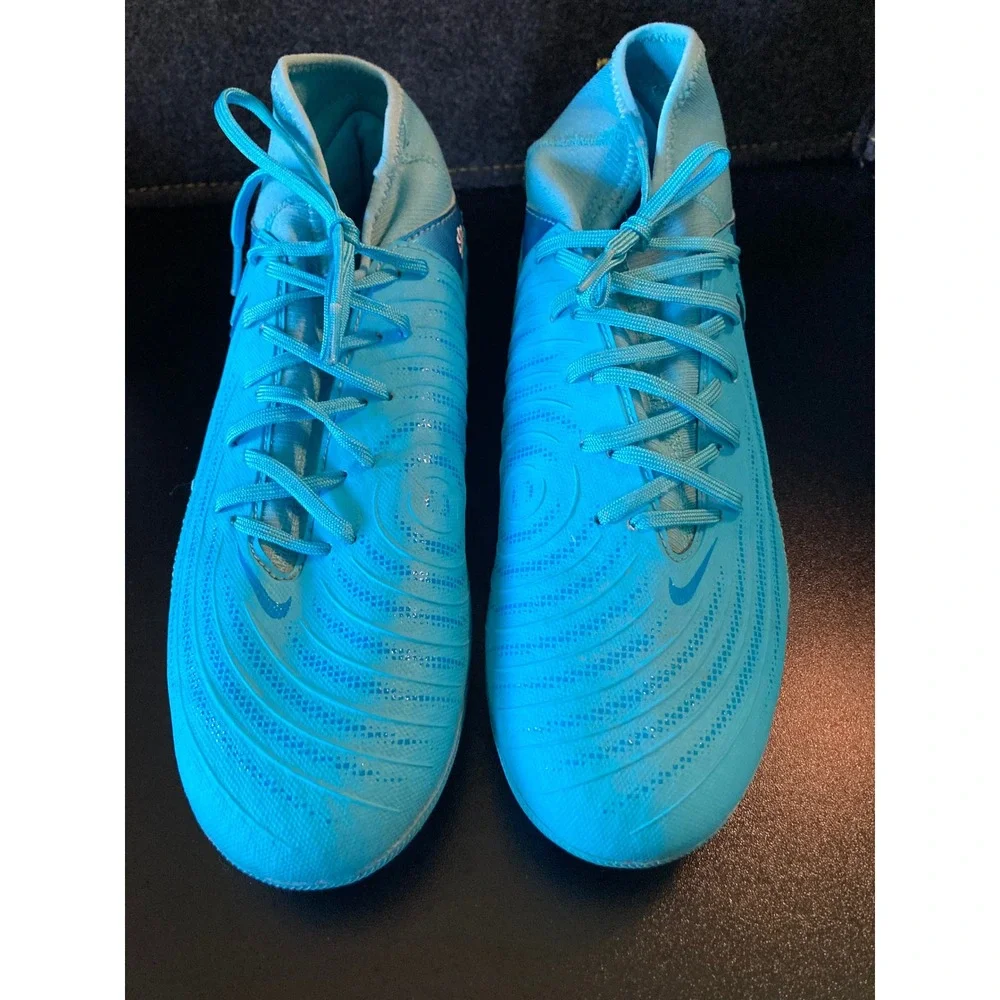 Nike Phantom Luna II Academy FJ2585-400 Blue Fury Soccer Cleats Size 7